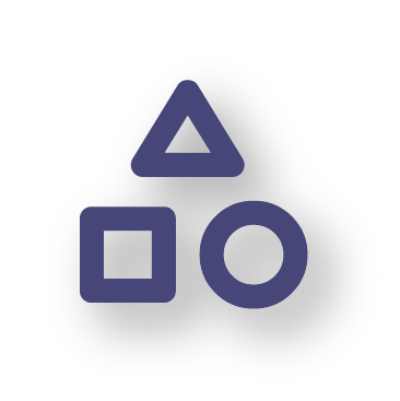 Triangle, square, and circle categories